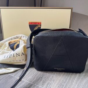 Aspinal of London Camera Crossbody Bag in Black ‘A’